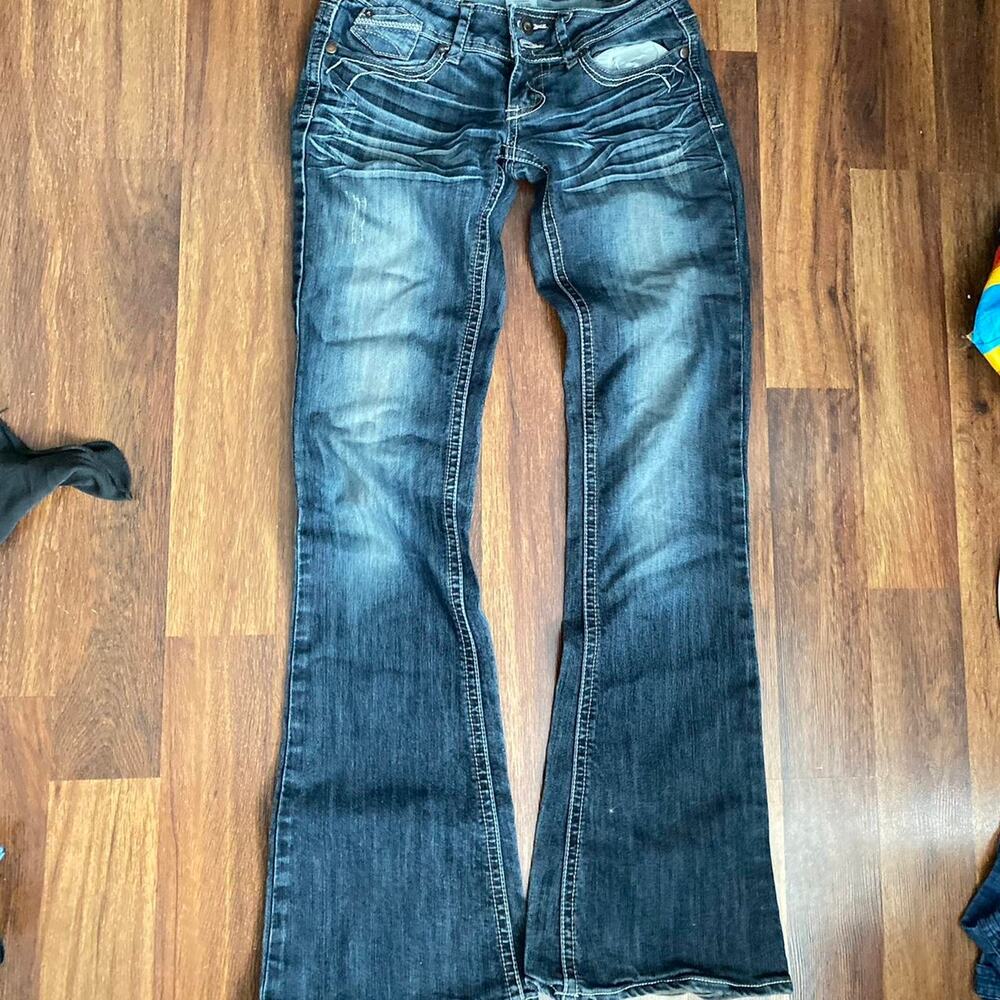 Y2k low rise bootcut jeans